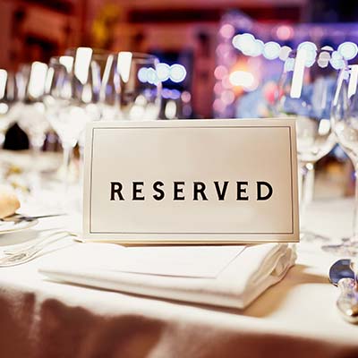 restaurant reservations